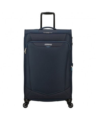 Maleta american tourister summerride spinner 80cm/ 80x48x30cm/ 4 ruedas/ azul marino
