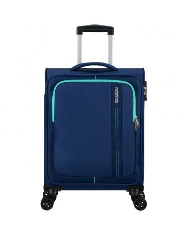 Maleta de cabina american tourister sea seeker spinner 55cm/ 55x40x20cm/ 4 ruedas/ marino combate