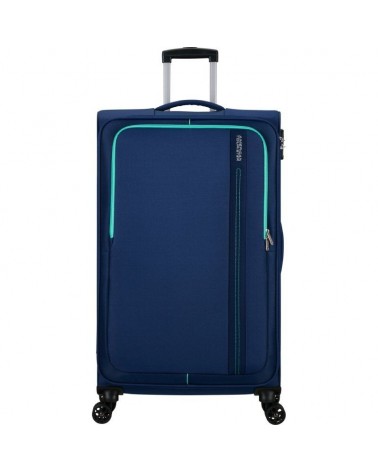 Maleta de cabina american tourister sea seeker spinner 80cm/ 80x47.5x28.5cm/ 4 ruedas/ marino combate