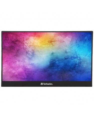 Monitor portátil táctil verbatim pmt-15 15.6'/ full hd/ multimedia/ negro