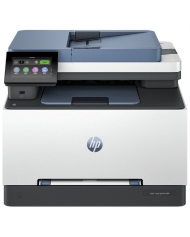 Multifunción láser color hp laserjet pro mfp 3302fdn fax/ dúplex/ blanca y azul