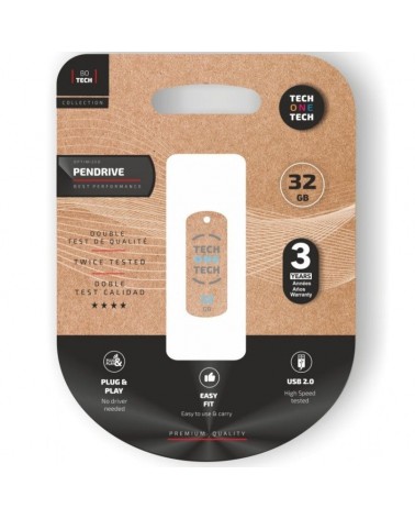 Pendrive 32gb tech one tech pro smart clip tech usb 2.0