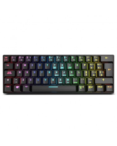 Teclado gaming mecánico inalámbrico krom kluster/ negro