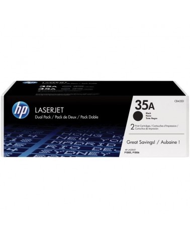 Tóner original hp nº35a multipack/ 2x negro