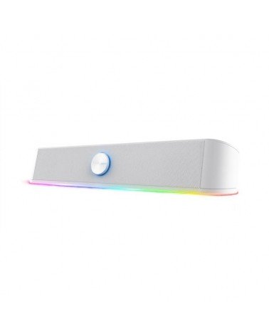 Barra de sonido trust gaming gxt 619 thorne/ 12w/ 2.0/ blanca