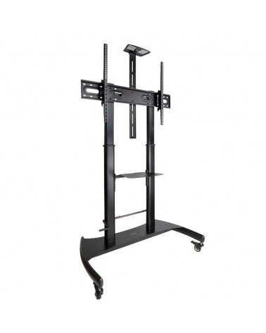 Soporte de pie inclinable/nivelable con ruedas tooq fs20404hm-b para tv de 60-100'/ hasta 100kg
