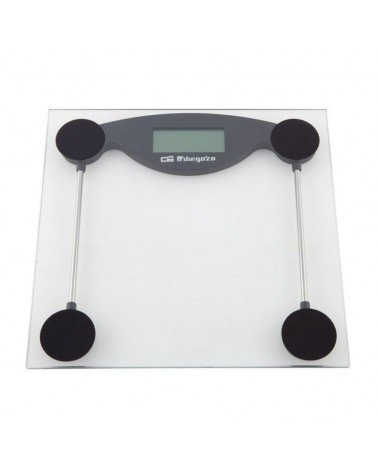 Báscula de baño orbegozo pb-2211/ hasta 150kg/ cristal