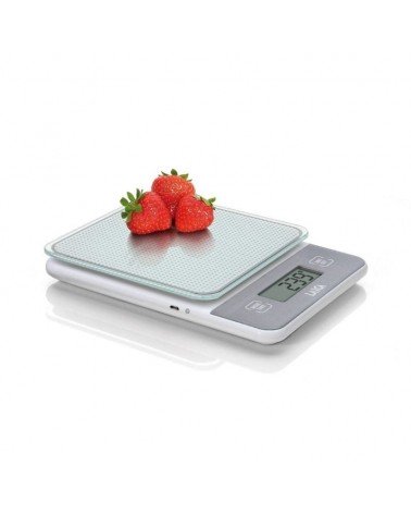 Báscula de cocina electrónica laica ks1320/ hasta 5kg/ plata