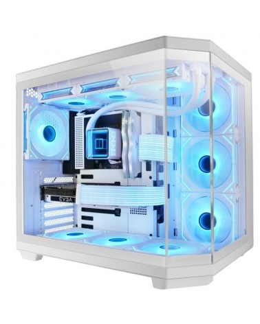 Caja gaming semitorre mars gaming mc-3tcore/ blanca