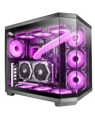 Caja gaming semitorre mars gaming mc-3tcore/ negra