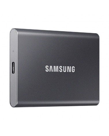 Disco externo ssd samsung portable t7 2tb/ usb 3.2/ gris