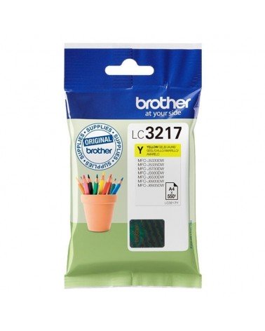 Cartucho de tinta original brother lc-3217y/ amarillo