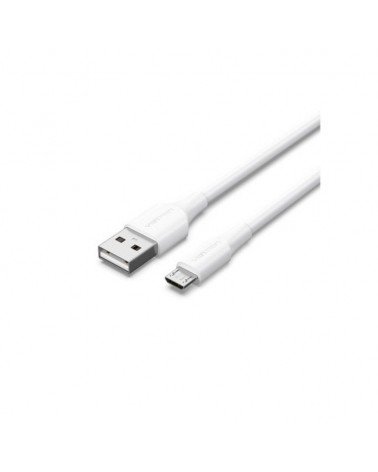 Cable usb 2.0 vention ctiwf/ usb macho - microusb macho/ hasta 60w/ 480mbps/ 1m/ blanco
