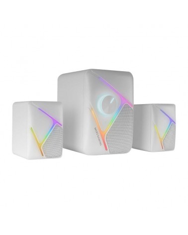 Altavoces mars gaming ms-h21/ 35w/ 2.1/ blancos