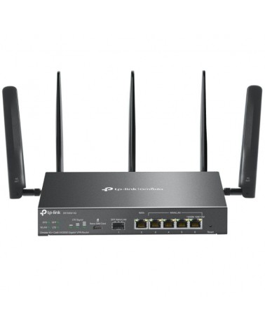 Router vpn 4g tp-link omada er706w-4g/ wifi 6/ 3000mbps/ 2.4ghz 5ghz/ 5 antenas/ wifi 802.1q