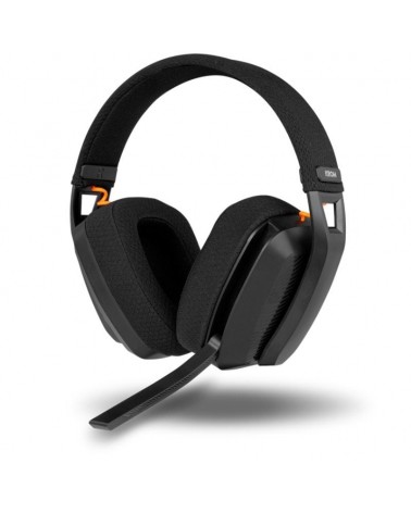 Auriculares gaming inalámbricos con micrófono krom kanji/ bluetooth/ usb 2.0/ negros
