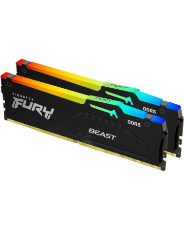 Memoria ram kingston fury beast 2 x 8gb/ ddr5/ 5600mhz/ 1.1v/ cl40/ dimm