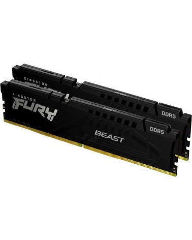 Memoria ram kingston fury beast 2 x 16gb/ ddr5/ 5600mhz/ 1.25v/ cl36/ dimm