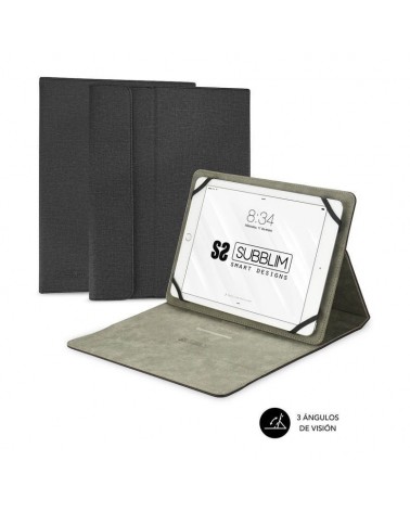 Funda subblim clever stand para tablets de 9'-10.1'/ negra