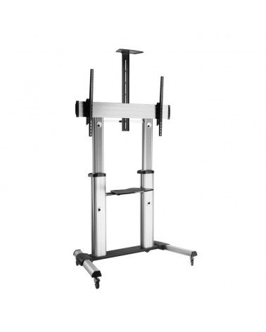 Soporte de pie inclinable con ruedas fonestar sts-40106p para tv de 60-100'/ hasta 100kg