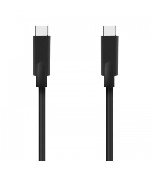 Cable usb 3.2 tipo-c aisens a107-0706 5gbps 3a 60w/ usb tipo-c macho - usb tipo-c macho/ hasta 60w/ 625mbps/ 4m/ negro