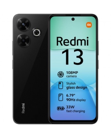 Smartphone xiaomi redmi 13 6gb/ 128gb/ 6.79'/ negro medianoche
