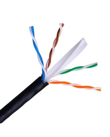 Bobina de cable rj45 para exteriores utp aisens a135-0264 cat.6/ 305m/ impermeable/ negro