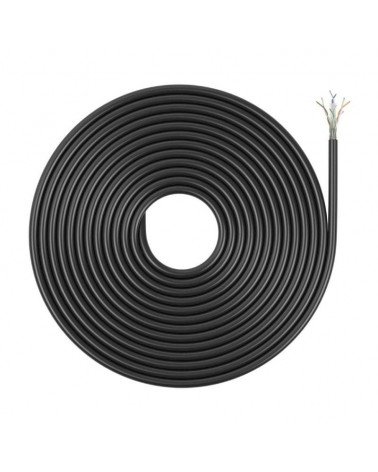 Bobina de cable rj45 para exteriores utp awg23 aisens a135-0751 cat.6/ 305m/ impermeable/ negro