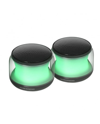 Altavoces con bluetooth mars gaming ms-aura/ 15w/ 2.0