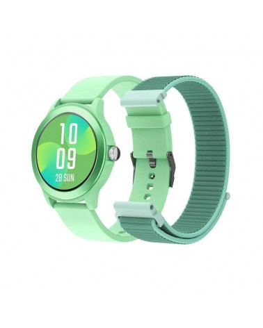 Smartwatch spc smartee duo vivo 9651r/ notificaciones/ frecuencia cardíaca/ gps/ verde menta/ incluye correa extra