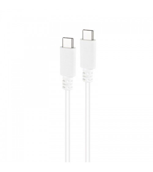 Cable usb 2.0 tipo-c nanocable 10.01.2301-l150-w/ usb tipo-c macho - usb tipo-c macho/ 480mbps/ 1.5m/ blanco