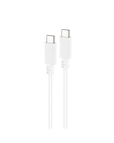 Cable usb 2.0 tipo-c nanocable 10.01.2301-l150-w/ usb tipo-c macho - usb tipo-c macho/ 480mbps/ 1.5m/ blanco