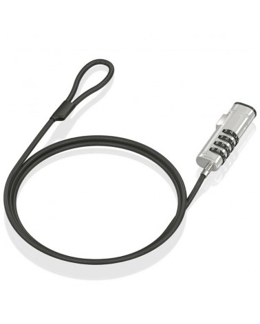 Cable de seguridad tipo nano para portátiles aisens aslk-d50n05-bk/ 1.5m