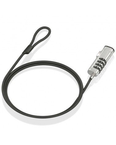 Cable de seguridad tipo nano para portátiles aisens aslk-d50n05-bk/ 1.5m