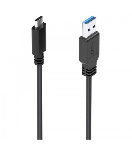 Cable usb 3.1 tipo-c aisens a107-0860/ usb tipo-c macho - usb macho/ 10gbps/ 2m/ negro