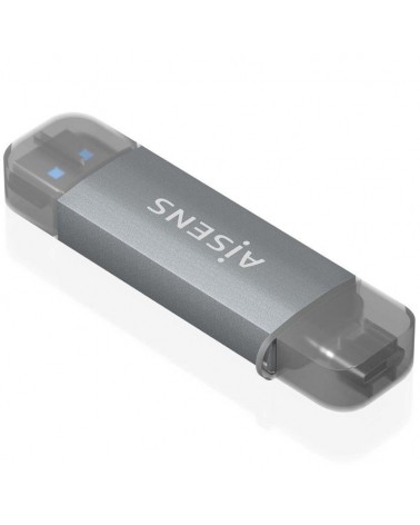 Lector de tarjetas externo aisens ascr-2ac08-gr/ usb 3.1