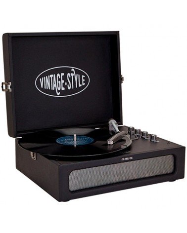 Tocadiscos aiwa vpx-1971bk/ bluetooth/ conversor a mp3