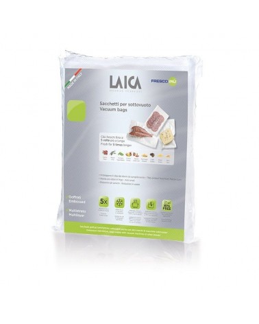Bolsa para envasar al vacío laica vt3500/ 28 x 36cm/ 50 bolsas