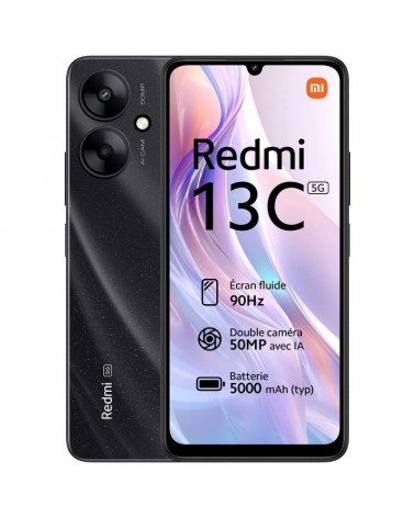 Smartphone xiaomi redmi 13c 4gb/ 128gb/ 6.74'/ 5g/ negro