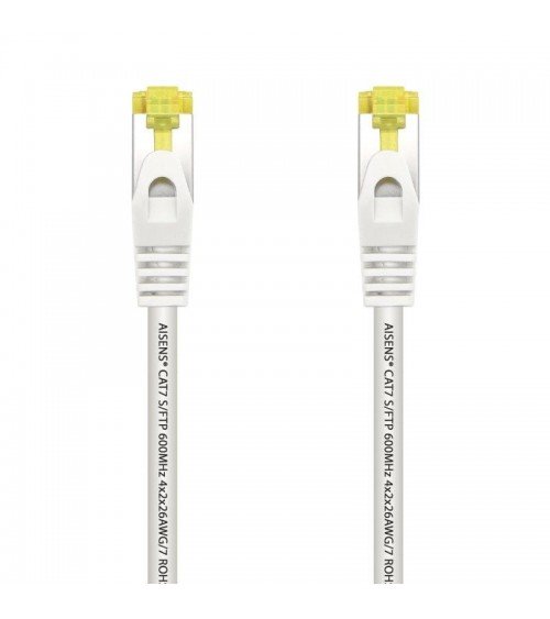 Cable de red rj45 sftp aisens a146-0489 cat.7/ 50cm/ blanco