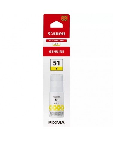 Botella de tinta original canon gi-51/ amarillo