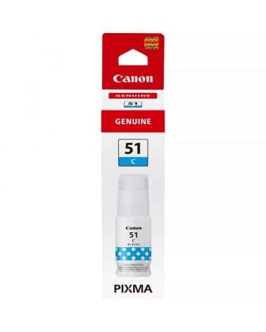 Botella de tinta original canon gi-51/ cian