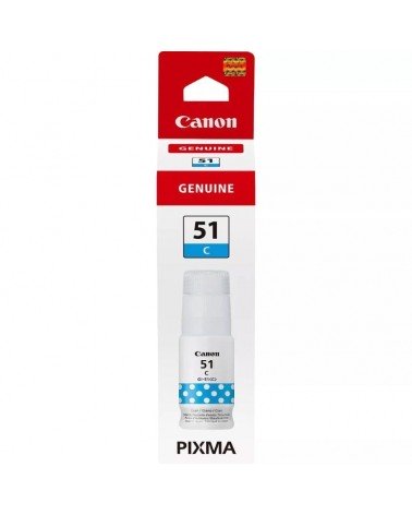 Botella de tinta original canon gi-51/ cian