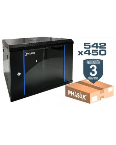 Armario rack mural desmontado phasak pho 2207d/ 19'/ altura 7u