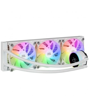 Sistema de refrigeración líquida mars gaming ml-lcd360/ blanca