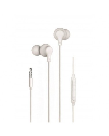 Auriculares intrauditivos daewoo dw2014/ con micrófono/ jack 3.5/ blancos