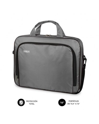 Maletín subblim oxford para portátiles hasta 16'/ gris