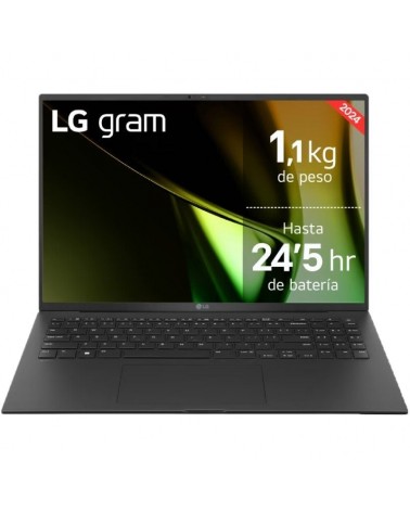 Portátil lg gram 16zd90s-g.ax75b intel core ultra 7-155h/ 16gb/ 512gb ssd/ 16'/ sin sistema operativo