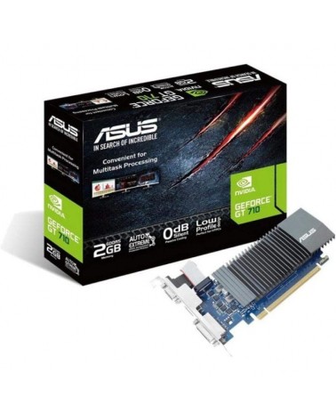 Tarjeta gráfica asus geforce gt 710 sl evo brk/ 2gb gddr5/ compatible con perfil bajo