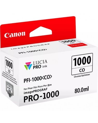 Cartucho de tinta original canon pfi-1000co/ optimizador de brillo